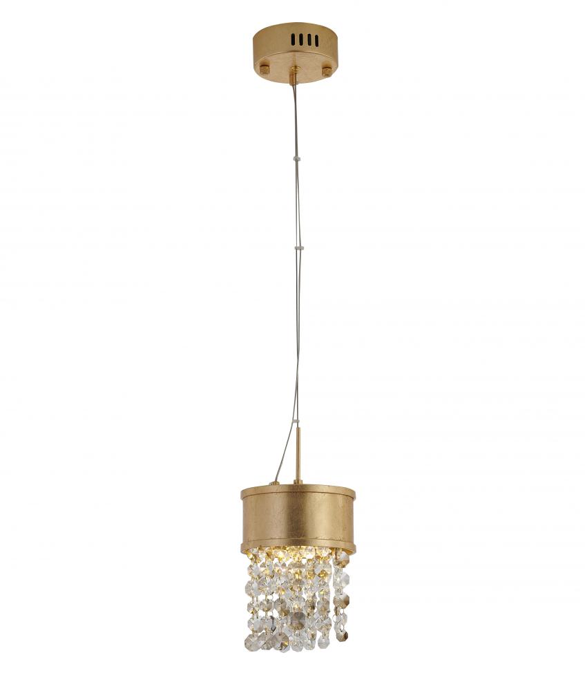 LED Pendant Metal & Crystal