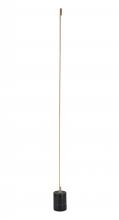 Bethel International FT82F60BR - LED Floor Lamp Stainless Steel & Marble