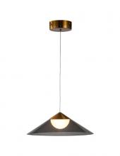 Bethel International GL333P13G - LED Pendant Metal & Acrylic