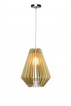 Bethel International JU06P11W - Single Pendant Lighting Natural Wood