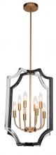 Bethel International TD28C18B - Chandelier Black & Clear