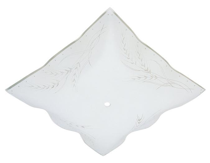 Clear Wheat Design on White Ruffled Edge Diffuser