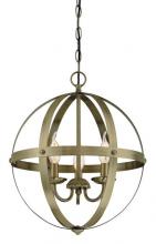 Westinghouse 6353700 - 3 Light Chandelier Antique Brass Finish