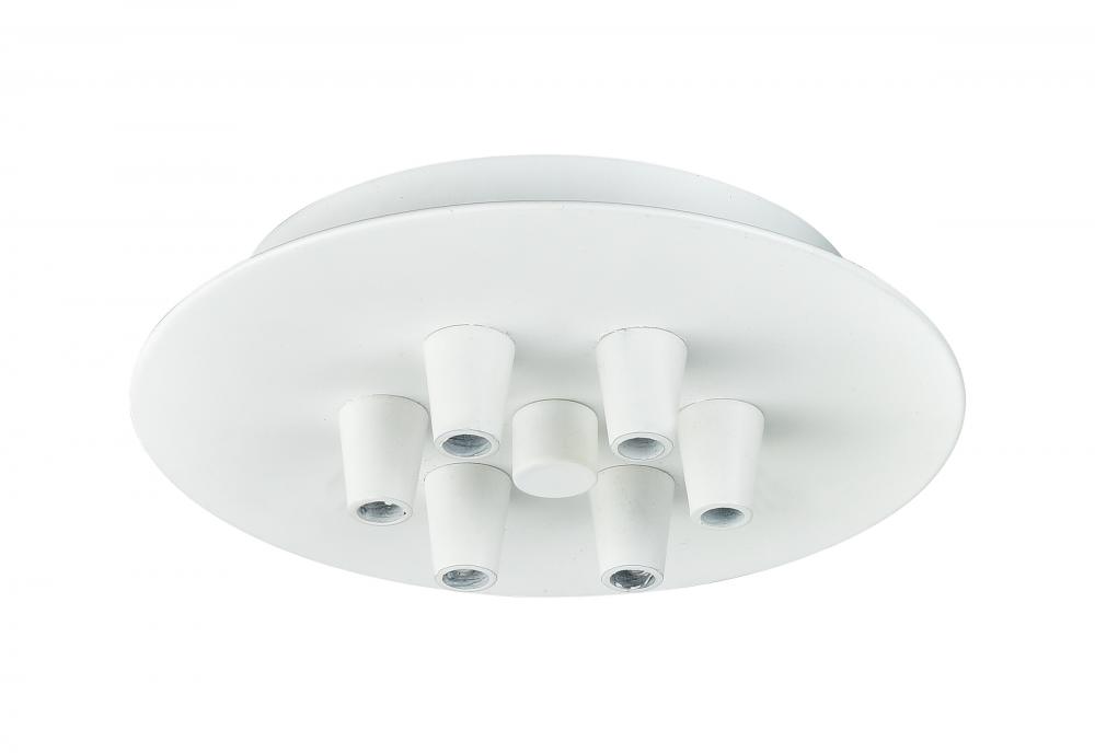 6 Light Round Multi Port Canopy