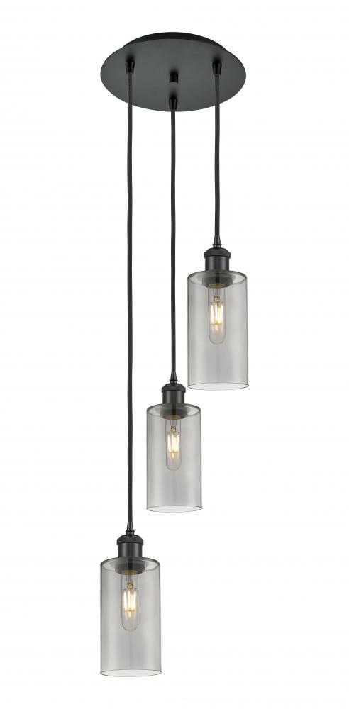 Crown Point - 3 Light - 13 inch - Matte Black - Multi Pendant