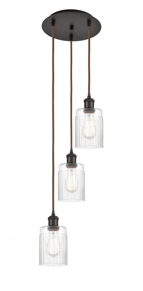 Hadley - 3 Light - 11 inch - Oil Rubbed Bronze - Cord Hung - Multi Pendant