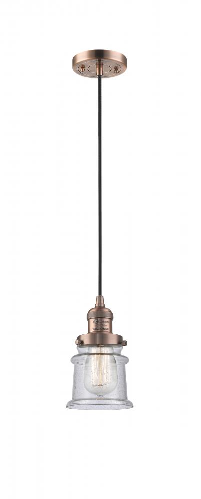 Halophane - 1 Light - 9 inch - Antique Brass - Cord hung - Mini Pendant