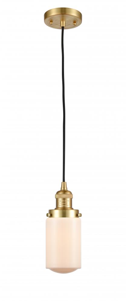 Dover - 1 Light - 5 inch - Satin Gold - Cord hung - Mini Pendant