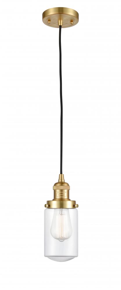 Dover - 1 Light - 5 inch - Satin Gold - Cord hung - Mini Pendant