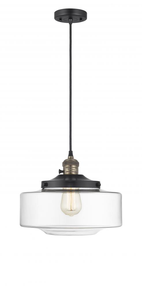 Bridgeton - 1 Light - 16 inch - Black Antique Brass - Cord hung - Mini Pendant