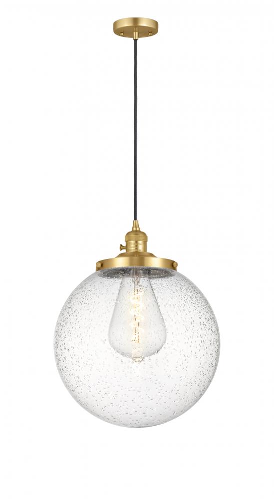 Beacon - 1 Light - 14 inch - Satin Gold - Cord hung - Mini Pendant