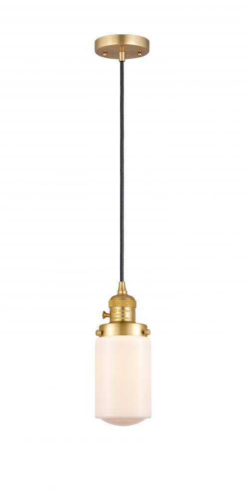 Dover - 1 Light - 5 inch - Satin Gold - Cord hung - Mini Pendant