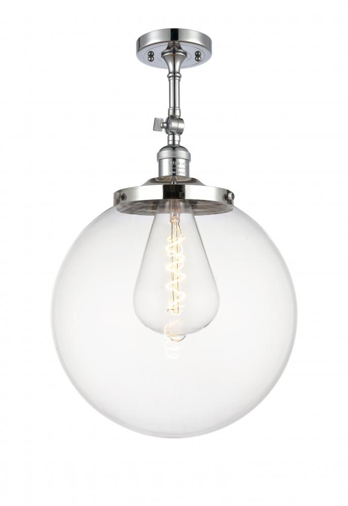 Beacon - 1 Light - 14 inch - Polished Chrome - Adjustable Semi-Flush Mount