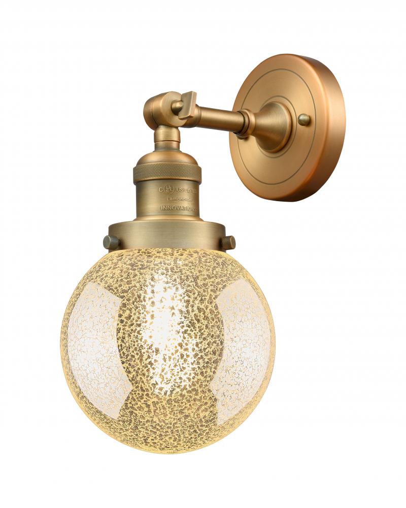 Beacon - 1 Light - 6 inch - Brushed Brass - Adjustable Sconce