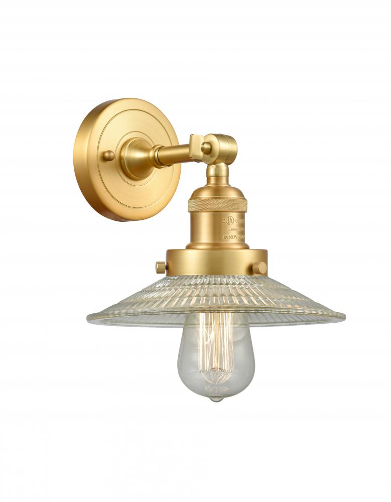 Halophane - 1 Light - 9 inch - Satin Gold - Sconce