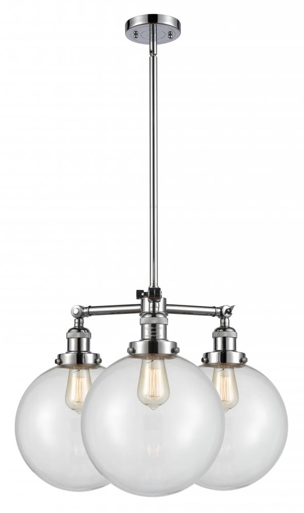 Beacon - 3 Light - 24 inch - Polished Chrome - Stem Hung - Chandelier