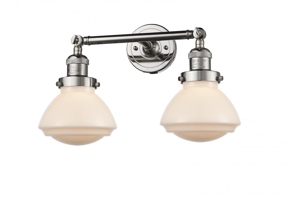 Olean - 2 Light - 17 inch - Polished Nickel - Bath Vanity Light