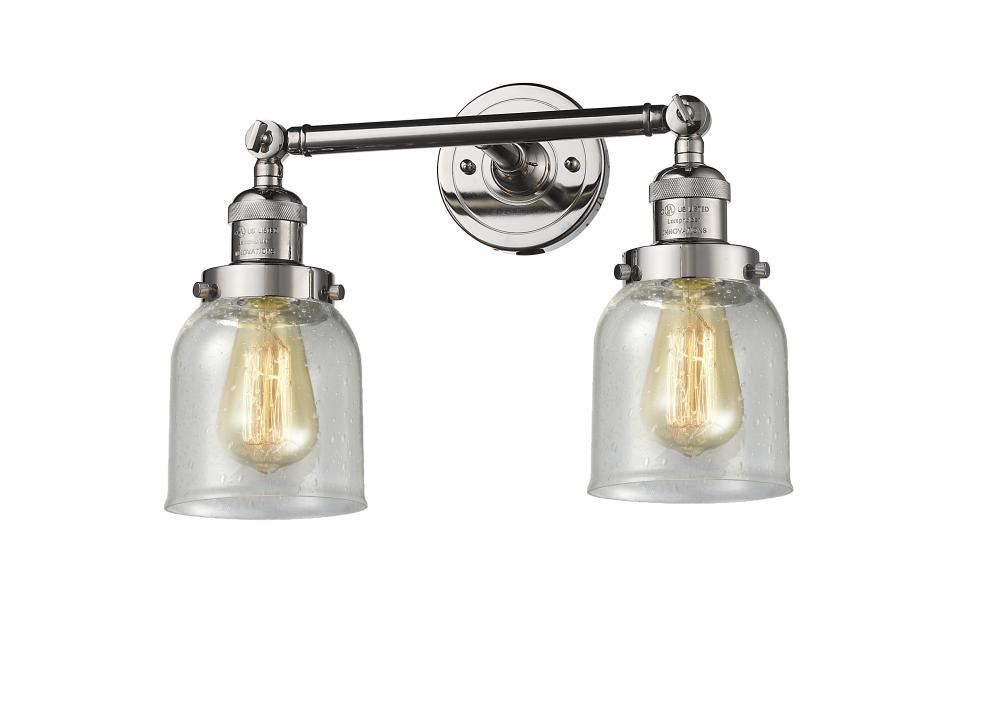 Bell - 2 Light - 16 inch - Polished Nickel - Bath Vanity Light