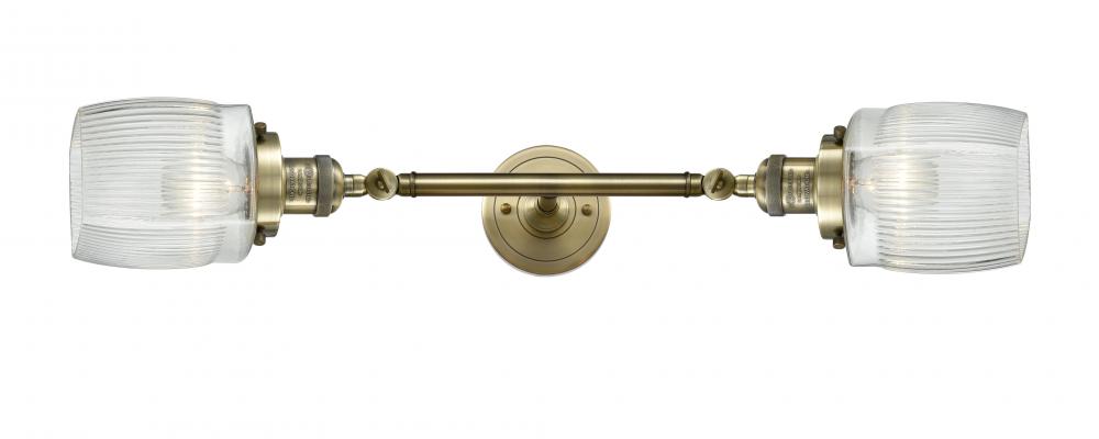 Colton - 2 Light - 6 inch - Matte Black - Adjustable Bath Vanity Light