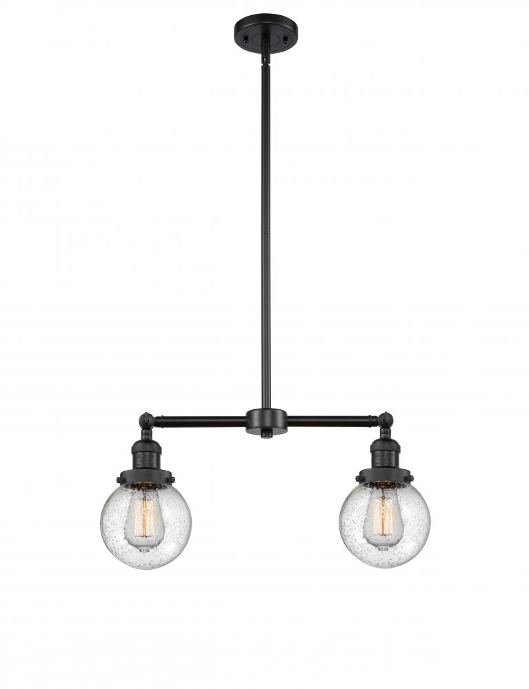 Beacon - 2 Light - 23 inch - Matte Black - Stem Hung - Adjustable Island Light
