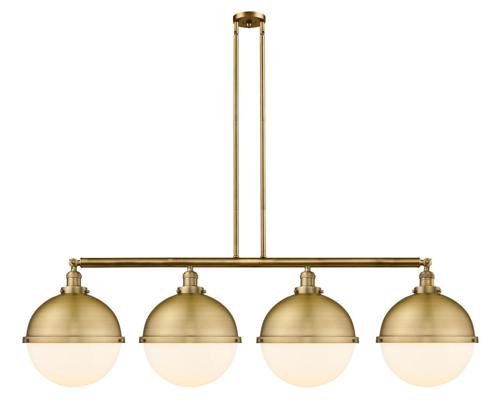 Hampden - 4 Light - 58 inch - Brushed Brass - Stem Hung - Adjustable Island Light