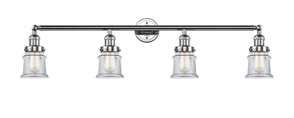 Canton - 4 Light - 42 inch - Polished Chrome - Adjustable Bath Vanity Light