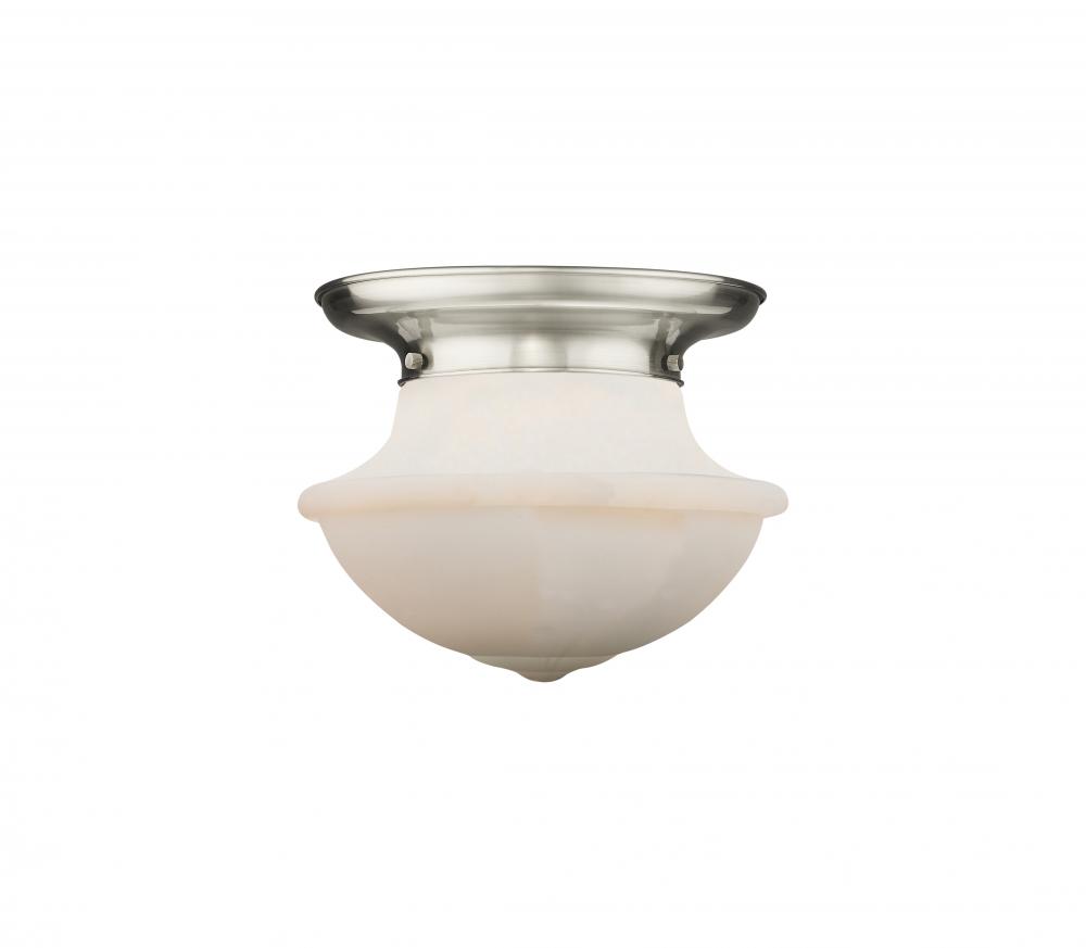 Oxford - 1 Light - 14 inch - Satin Nickel - Flush Mount