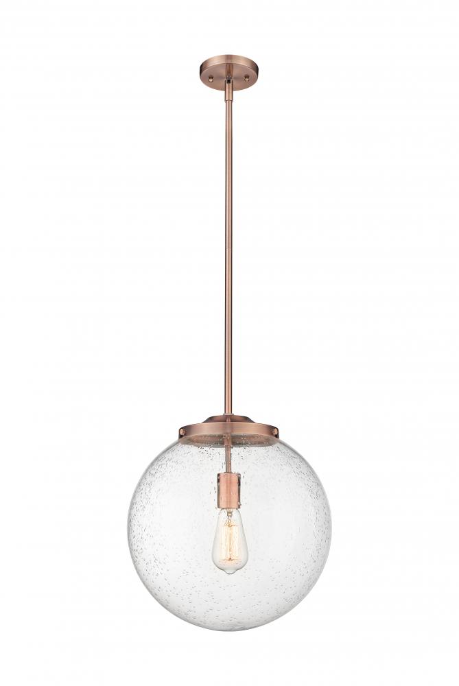 Beacon - 1 Light - 16 inch - Antique Copper - Stem Hung - Pendant