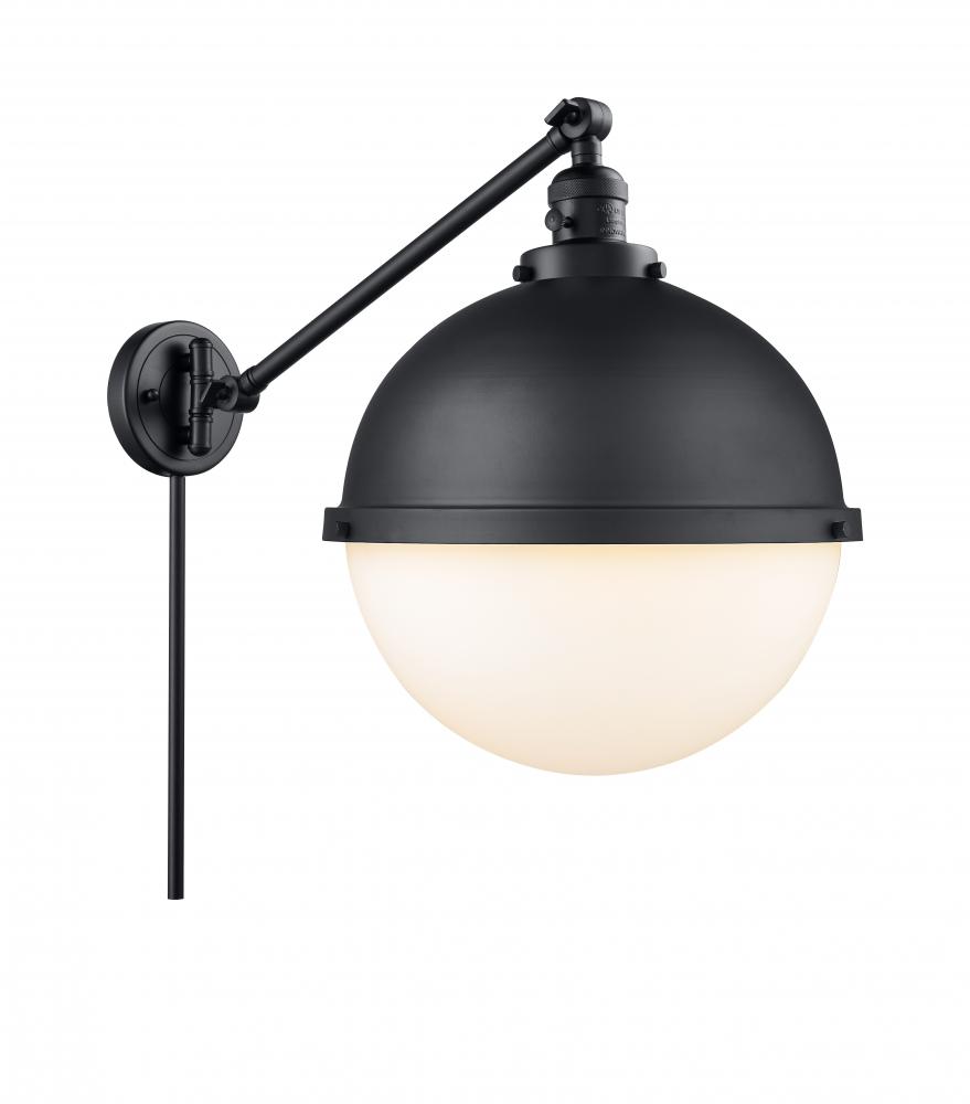 Hampden - 1 Light - 13 inch - Matte Black -Adjustable Swing Arm