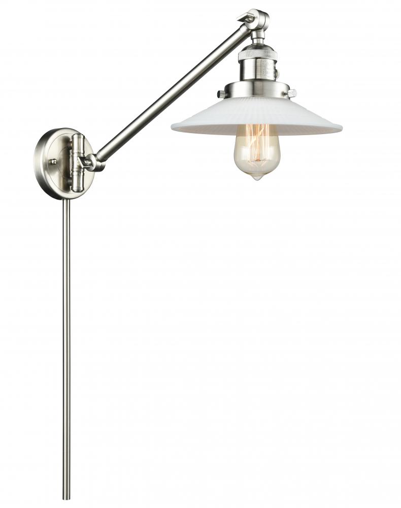 Halophane - 1 Light - 9 inch - Brushed Satin Nickel - Swing Arm