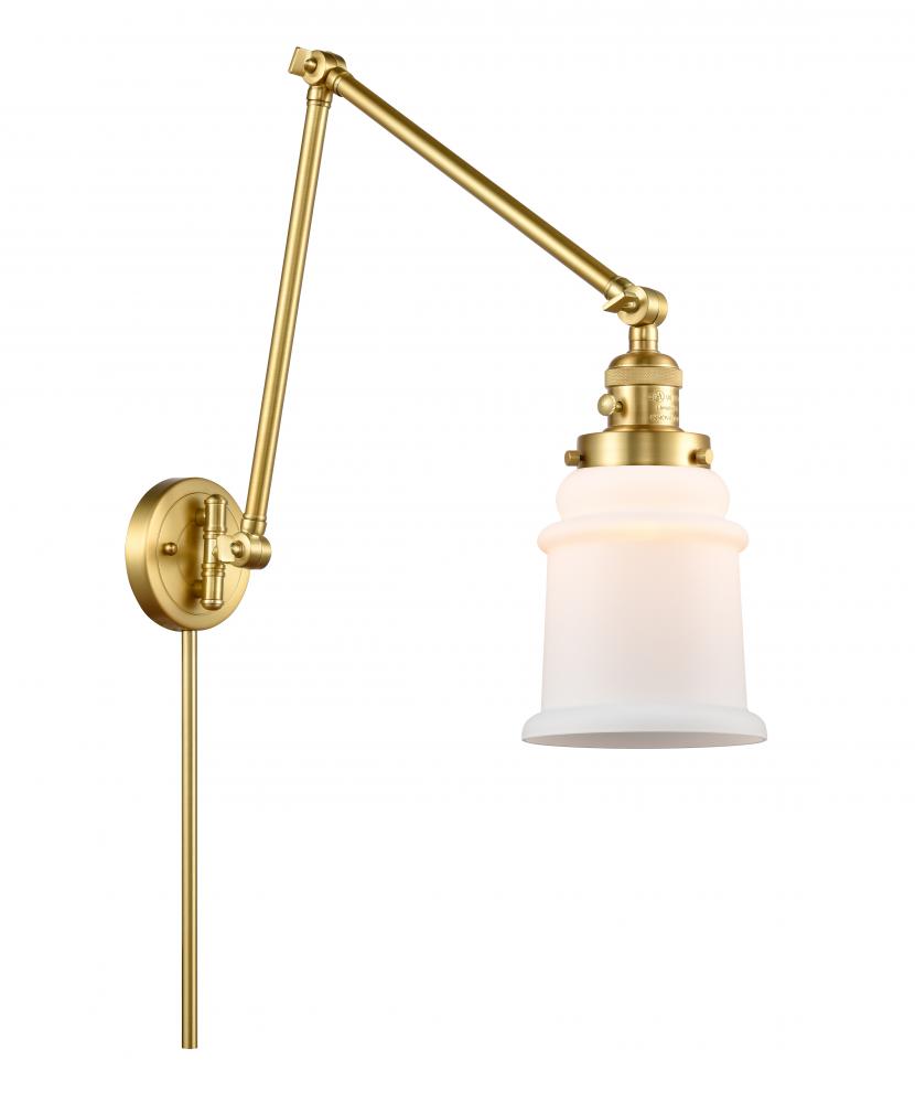 Canton - 1 Light - 6 inch - Satin Gold - Swing Arm