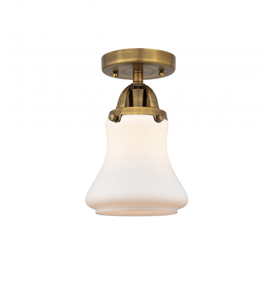 Bellmont - 1 Light - 6 inch - Brushed Brass - Semi-Flush Mount