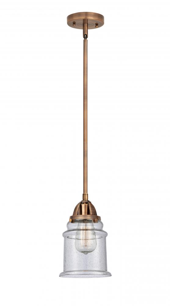 Canton - 1 Light - 6 inch - Antique Copper - Cord hung - Mini Pendant