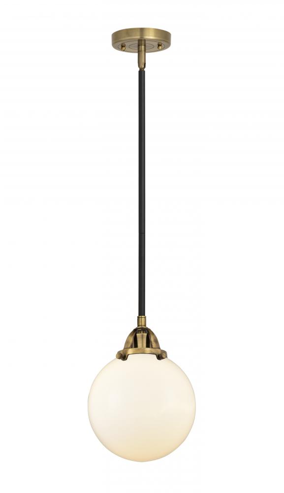 Beacon - 1 Light - 8 inch - Black Antique Brass - Cord hung - Mini Pendant