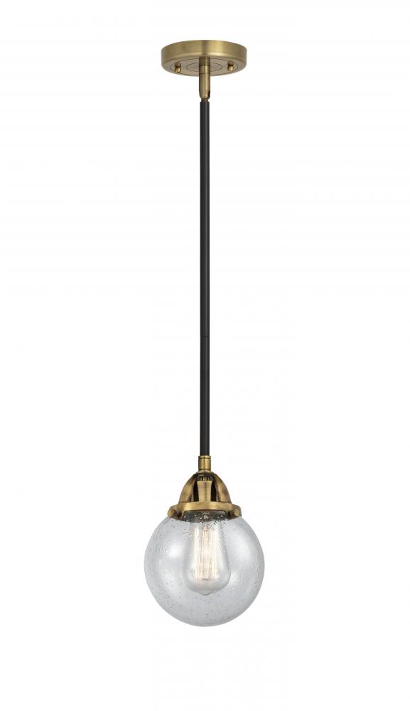 Beacon - 1 Light - 6 inch - Black Antique Brass - Cord hung - Mini Pendant