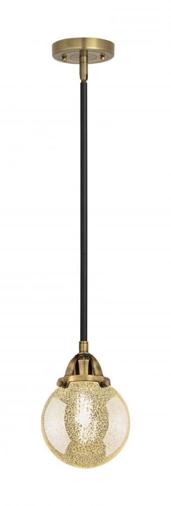 Beacon - 1 Light - 6 inch - Black Antique Brass - Cord hung - Mini Pendant