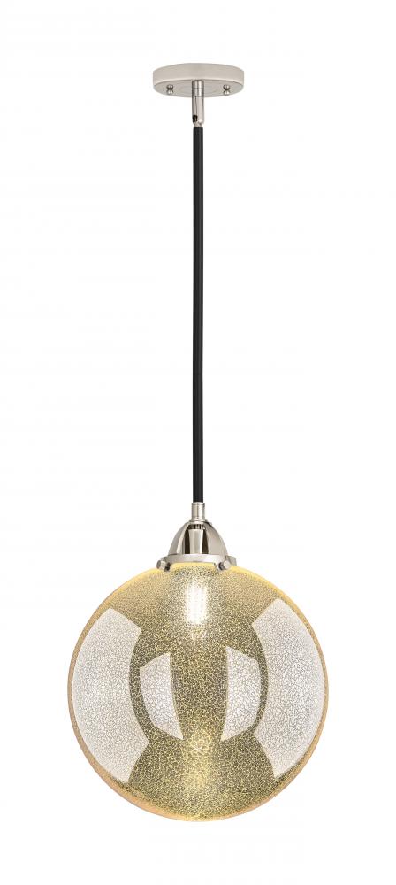 Beacon - 1 Light - 12 inch - Black Polished Nickel - Cord hung - Mini Pendant
