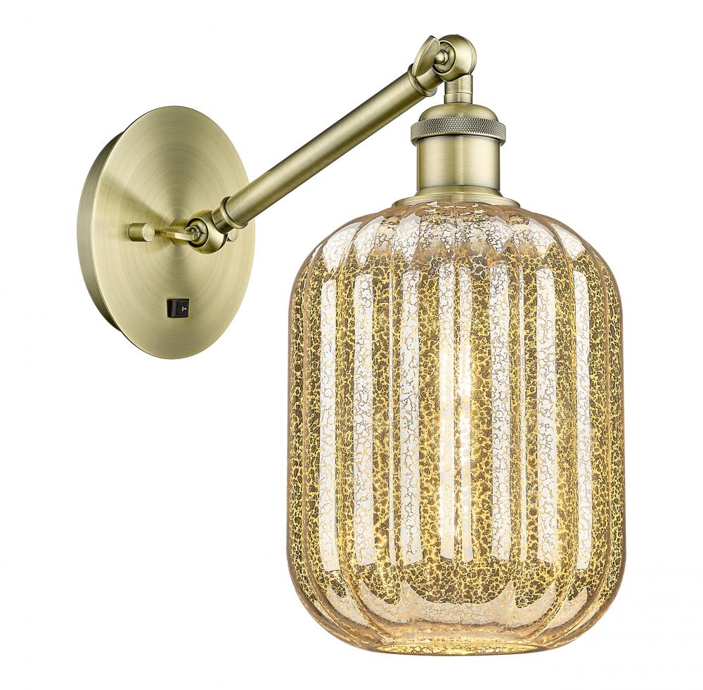 Preston Cylinder - 1 Light - 7 inch - Polished Chrome - Sconce