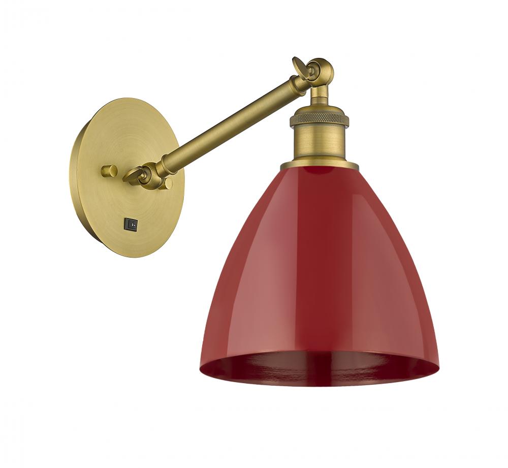 Plymouth - 1 Light - 8 inch - Brushed Brass - Sconce