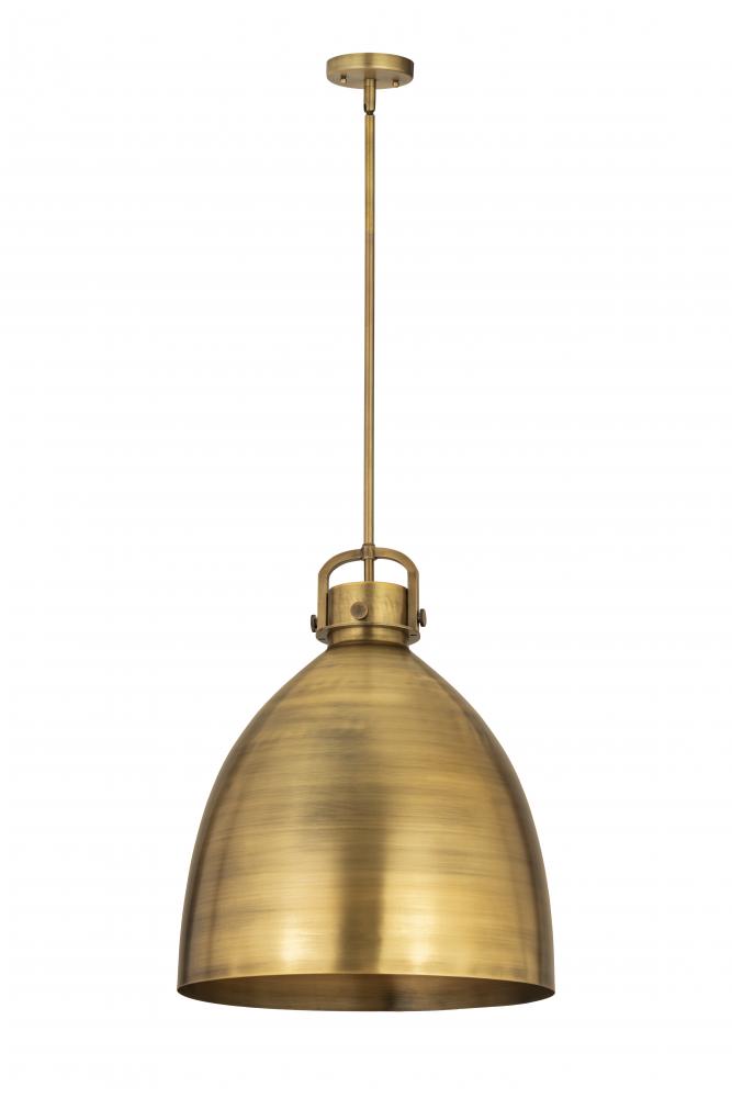 Newton Bell - 1 Light - 16 inch - Brushed Brass - Pendant