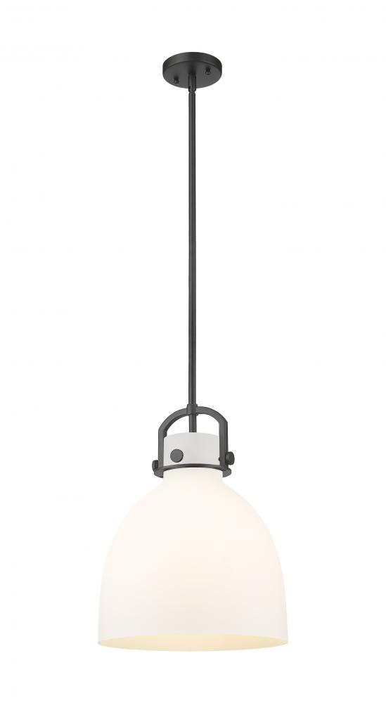 Newton Bell - 1 Light - 12 inch - Matte Black - Mini Pendant