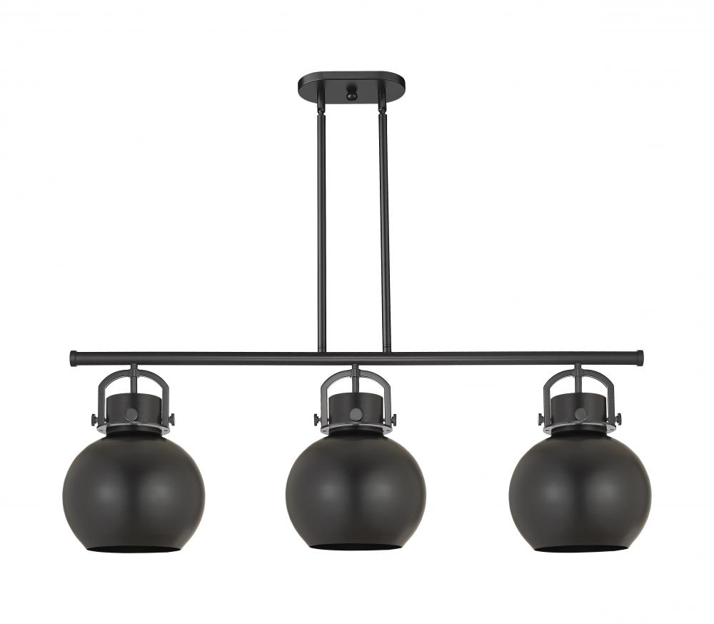 Newton Sphere - 3 Light - 42 inch - Matte Black - Island Light