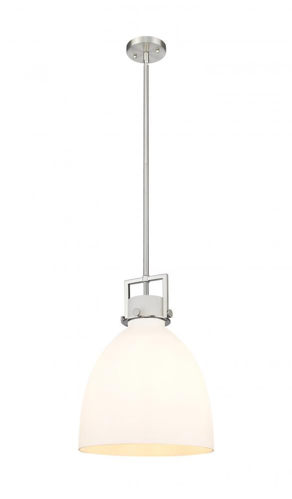 Newton Bell - 1 Light - 14 inch - Satin Nickel - Pendant