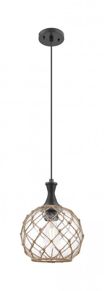 Astor - 1 Light - 10 inch - Matte Black - Cord hung - Mini Pendant