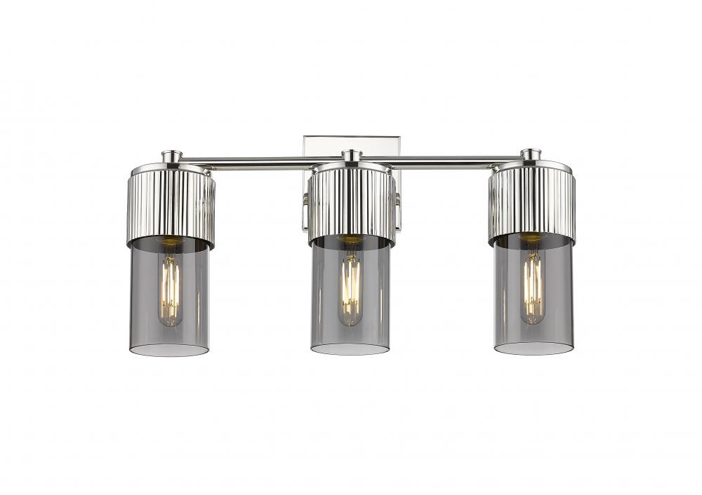 Bolivar - 3 Light - 21 inch - Polished Nickel - Bath Vanity Light