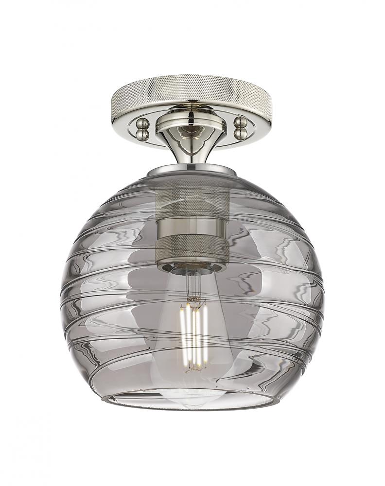 Crown Point - 1 Light - 6 inch - Polished Nickel - Flush Mount