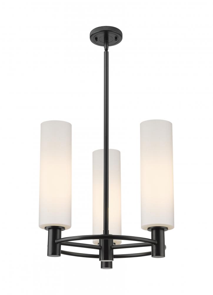 Crown Point - 3 Light - 18 inch - Matte Black - Pendant