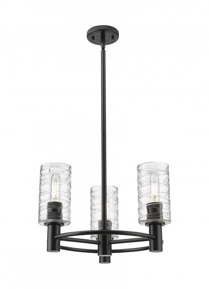 Crown Point - 3 Light - 18 inch - Matte Black - Pendant