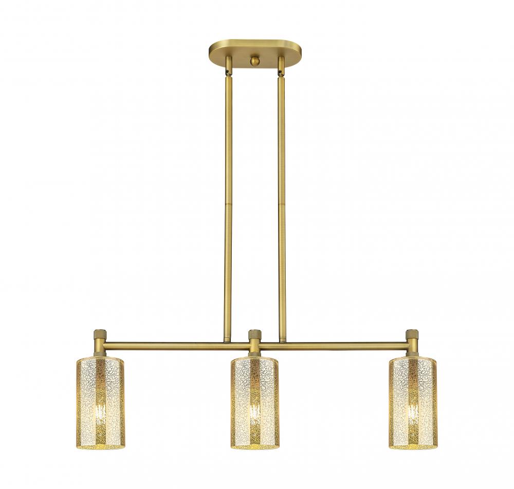 Crown Point - 3 Light - 31 inch - Brushed Brass - Island Light