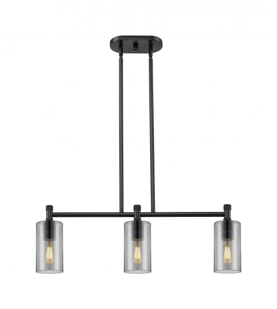 Crown Point - 3 Light - 31 inch - Matte Black - Island Light